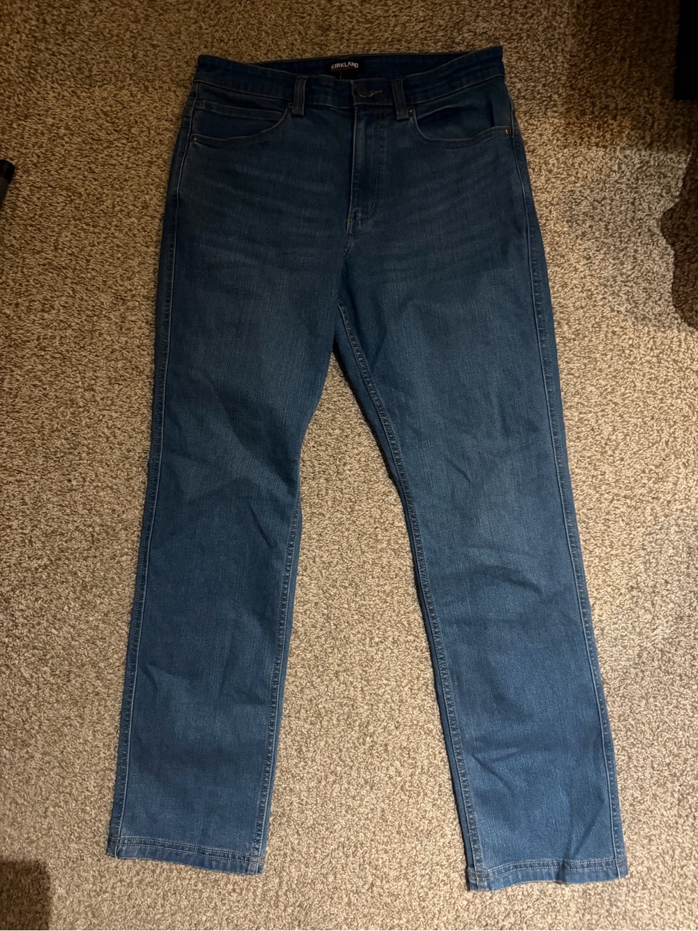 Kirkland Signature Dark Blue Straight-Leg Jeans